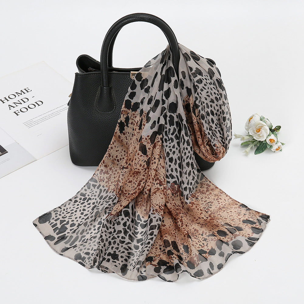 Women's Fashion Animal Print Voile Scarf (Copy)